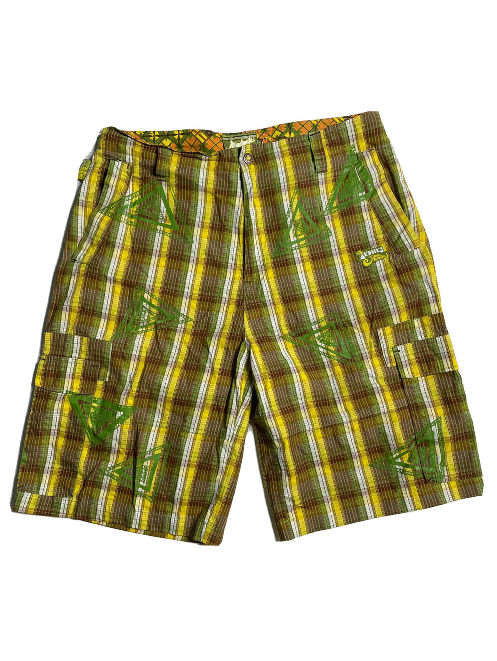 Akademiks Shorts Multicolor Streetwear Baggy Hip Hop Size 34 Denim Warriors